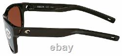Costa del Mar Women's BAY-11-OSCGLP Bayside 56mm Shiny Black Sunglasses