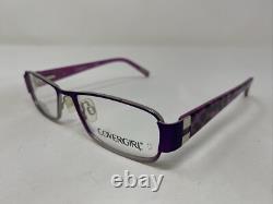 Covergirl CG514 Col. 083 50-15-135 Violet/Silver Full Rim Eyeglasses Frame KO78
