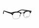 Custom Lenses With Malcolm X Horn Rimmed Glasses Frames Black/silver