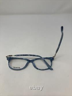 DI VALDI Eyeglasses Frames DVO8046 50 53-15-140 Silver/Light Blue Full Rim II64