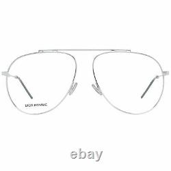 DIOR Women Silver Optical Frames Metal Plastic Solid Full Rim Aviator Eyeglasses