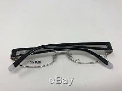 DKNY DY5566 1002 52-16-135 Black Silver Full Rim Flex Hinge Eyeglass C154