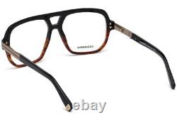 DSQUARED2 DQ5208 005 Black Havana Aviator Optical Eyeglasses Frame 56-15-140 LP