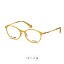 DSQUARED2 DQ5219 039 Mustard Round Plastic Optical Eyeglasses Frame 50-18-140 DQ