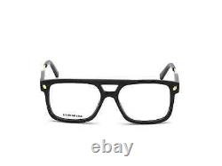 DSQUARED2 DQ5268 001 Black Aviator Plastic Optical Eyeglasses Frame 54-16-145 RX