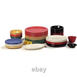 Dallas ware reusable plastic plate appetizer plate with rim for buffet