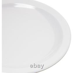 Dallas ware reusable plastic plate appetizer plate with rim for buffet
