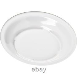 Dallas ware reusable plastic plate appetizer plate with rim for buffet