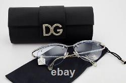 Daniel Swarowski Vintage Glasses Spectacles S030 Silver 23 KT Gp half Rim Oval +
