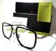 Danshari Black Diamond Da00604cm Shiny Black /silver Trim Eyeglasses 52-18 Japan