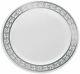Decorline 7 White With Silver Rimmed Plastic Salad Plate Case Of 120