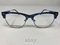 Di Valdi Eyeglasses Frames DVO 8073 Col 50 Blue Silver 52-18-140 Full Rim SW69