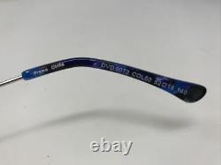 Di Valdi Eyeglasses Frames DVO 8073 Col 50 Blue Silver 52-18-140 Full Rim SW69