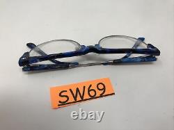 Di Valdi Eyeglasses Frames DVO 8073 Col 50 Blue Silver 52-18-140 Full Rim SW69