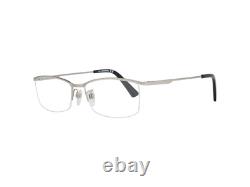 Diesel DL 5325-D 017 Silver Half Rim Metal Eyeglasses Frame 56-17-145 Asian Fit