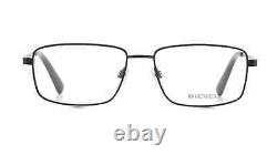 Diesel DL5093 002 Matte Black Camo Metal Eyeglasses Frame 56-16-145