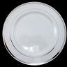 Dinner/wedding/party Disposable Plastic Plates White /silver Rim