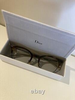 Dior Homme Eyeglasses Men Tortoise Shell Black Rim Mod. DIOR0202 G60 Frame +Case