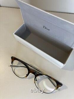 Dior Homme Eyeglasses Men Tortoise Shell Black Rim Mod. DIOR0202 G60 Frame +Case