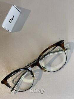 Dior Homme Eyeglasses Men Tortoise Shell Black Rim Mod. DIOR0202 G60 Frame +Case