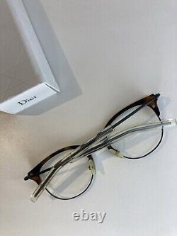 Dior Homme Eyeglasses Men Tortoise Shell Black Rim Mod. DIOR0202 G60 Frame +Case