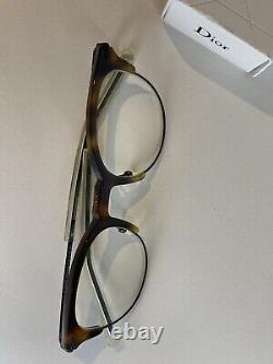 Dior Homme Eyeglasses Men Tortoise Shell Black Rim Mod. DIOR0202 G60 Frame +Case