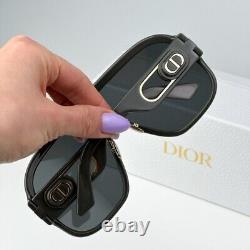 Dior Men Sunglasses Grey Silver Mirror Mask DIORBOBBYSPORT M1U 45A7 NEW