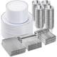 Disposable Dinnerware Set 600 Pieces Heavy Duty Plastic Plates Cutlery Party New