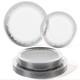 Disposable Plates For Party Supplies Silver Rimmed Plastic Plates With Silv