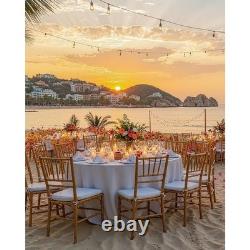 Disposable Red Plates With Gold Rim 50 Guests Dinner Set Elegant Party Supplies US