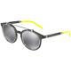 Dolce & Gabbana Dg6116 3160/6g Gray Silver Round Men Sunglasses Full Rim 140 Mm
