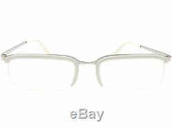 Dolce & Gabbana Eyeglasses D&G 5016 104 White Silver Half Rim Frame 5018 130