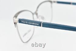 Dolce&Gabbana Eyeglasses Frame DG 1268 1256 Silver Women Italy 5416 140 #4322