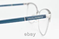 Dolce&Gabbana Eyeglasses Frame DG 1268 1256 Silver Women Italy 5416 140 #4322