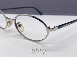 Dolce Gabbana Eyeglasses Frames woman Round Oval Silver Chrome Dg 112 Full Rim