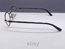 Dolce Gabbana Eyeglasses Frames woman Round Oval Silver Chrome Dg 112 Full Rim