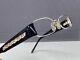 Dolce Gabbana Eyeglasses Frames Woman Silver Black Rhinestone Full Rim Dg 1160