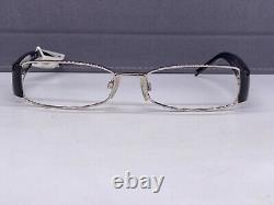 Dolce Gabbana Eyeglasses Frames woman Silver Black Rhinestone Full Rim Dg 1160