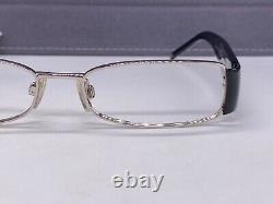 Dolce Gabbana Eyeglasses Frames woman Silver Black Rhinestone Full Rim Dg 1160