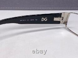 Dolce Gabbana Eyeglasses Frames woman Silver Black Rhinestone Full Rim Dg 1160