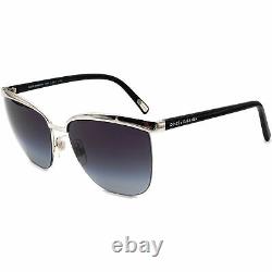 Dolce & Gabbana Sunglasses DG 2014 05/8G 3N Silver/Black Half Rim Italy 57 mm