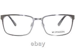 Dragon DR7005 070 Eyeglasses Men's Matte Gunmetal Full Rim Rectangle Shape 57mm