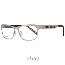 Dsquared DQ 5097 Men Silver Optical Frame Metal Full Rim Oval Fashion Eyewear