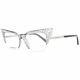 Dsquared2 Dq 5255 Women Silver Optical Frame Plastic Crystal Full Rim Eyeglasses