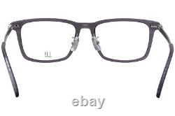 Dunhill DU0073OA 004 Eyeglasses Men's Grey/Silver Full Rim Rectangle Shape 55mm