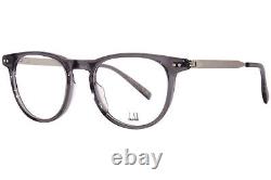 Dunhill DU0074O 004 Eyeglasses Men's Grey/Silver Full Rim Square Shape 49mm