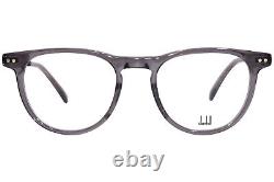 Dunhill DU0074O 004 Eyeglasses Men's Grey/Silver Full Rim Square Shape 49mm