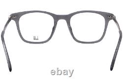 Dunhill DU0092OA 004 Eyeglasses Men's Grey/Silver Full Rim Rectangle Shape 50mm