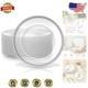 Durable Clear Charger Plates With Beaded Rim 8 Pcs For Weddings & Celebrations