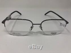 ELASTA By Safilo Eyeglasses Frame E /220 V81 56-18-145 Silver Black Half Rim 725
